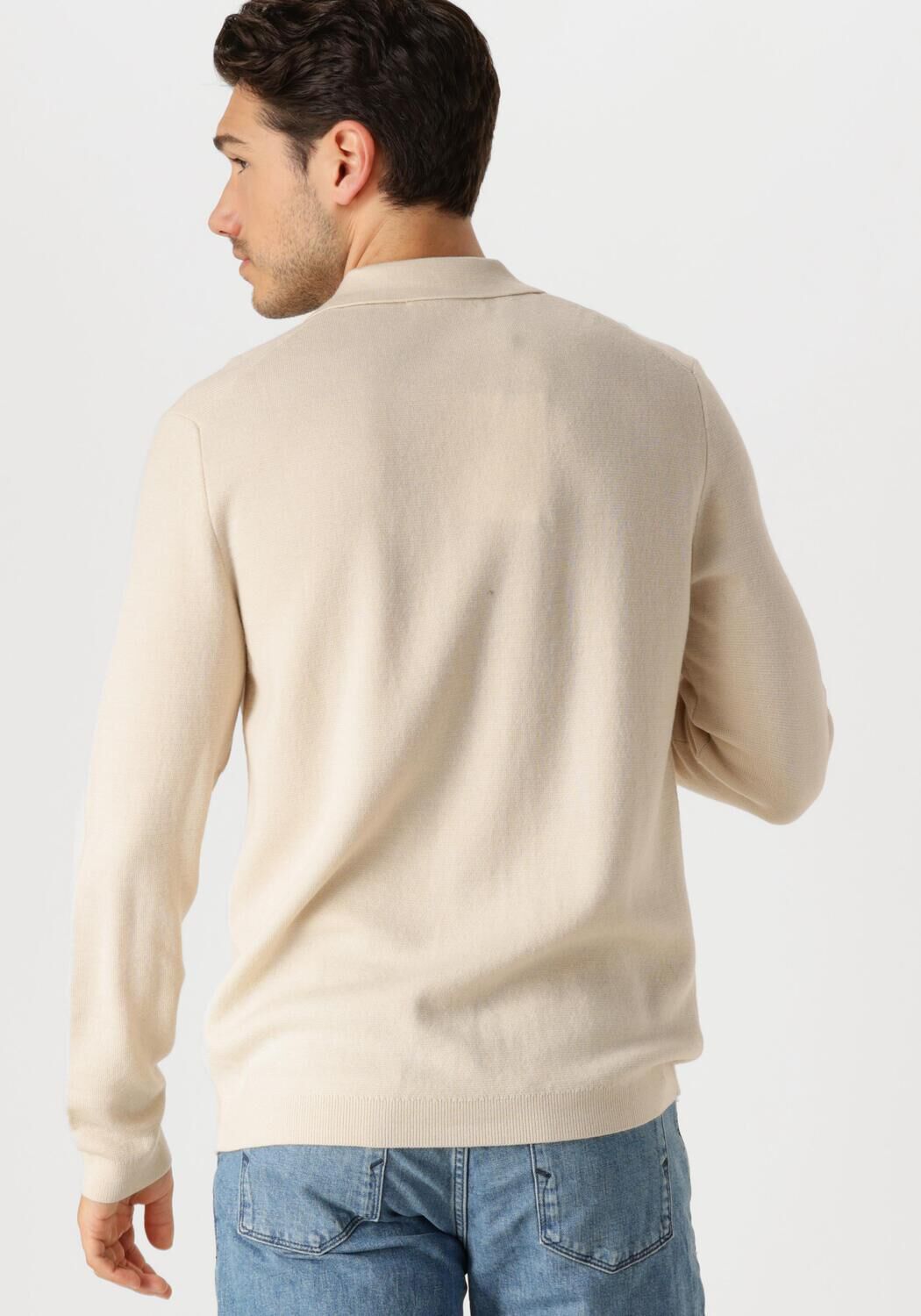 SELECTED HOMME Heren Truien & Vesten Lshtray Ls Knit Merino Butten Cardigan Ecru