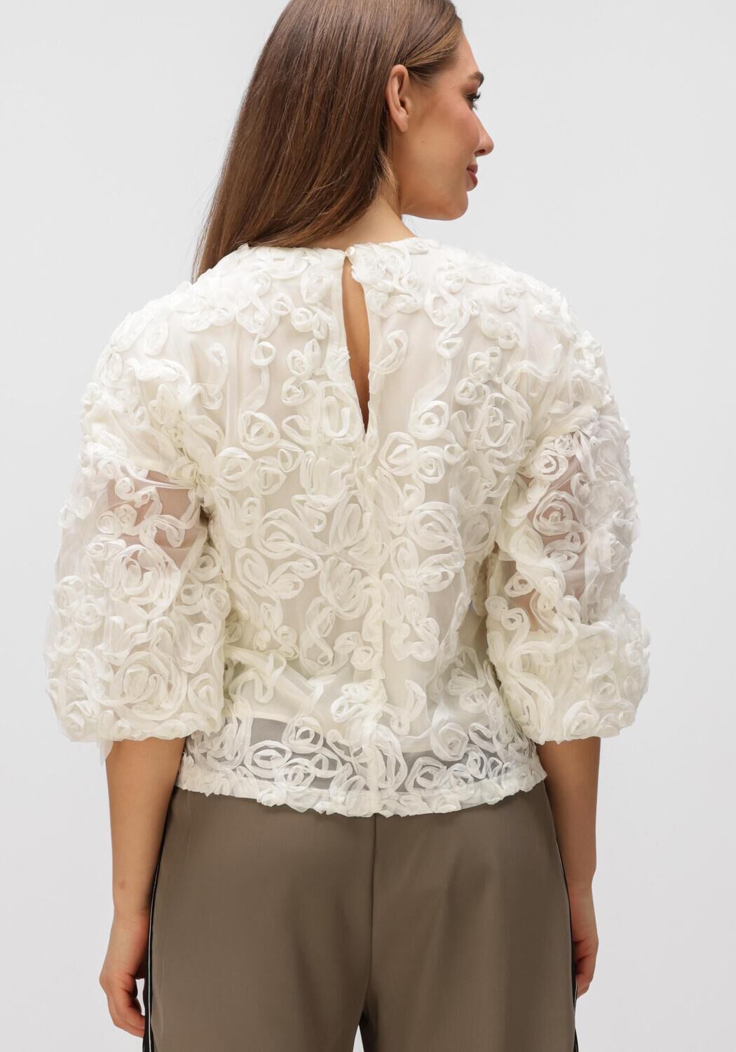 Gebroken wit CO'COUTURE Blouses TESSY FLOWER BLOUSE - large