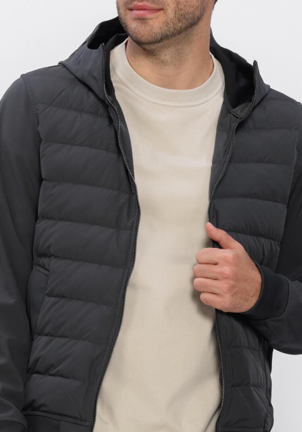 Grijze AIRFORCE Jack RIVER SOFTSHELL JACKET - large