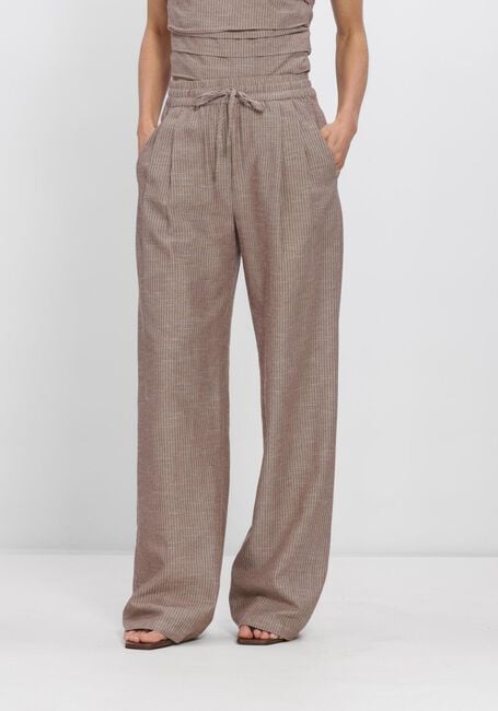 Zand CO'COUTURE Wijde broek JIHOCC STRIPE LL PANT - large