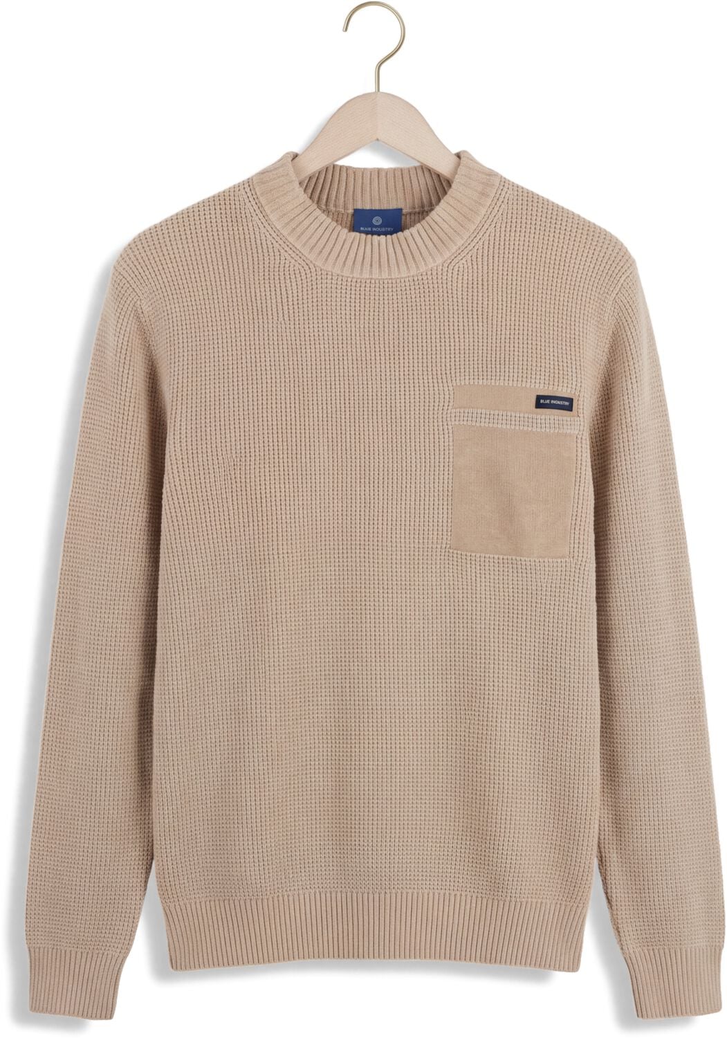 BLUE INDUSTRY Heren Truien & Vesten Knitwear Beige