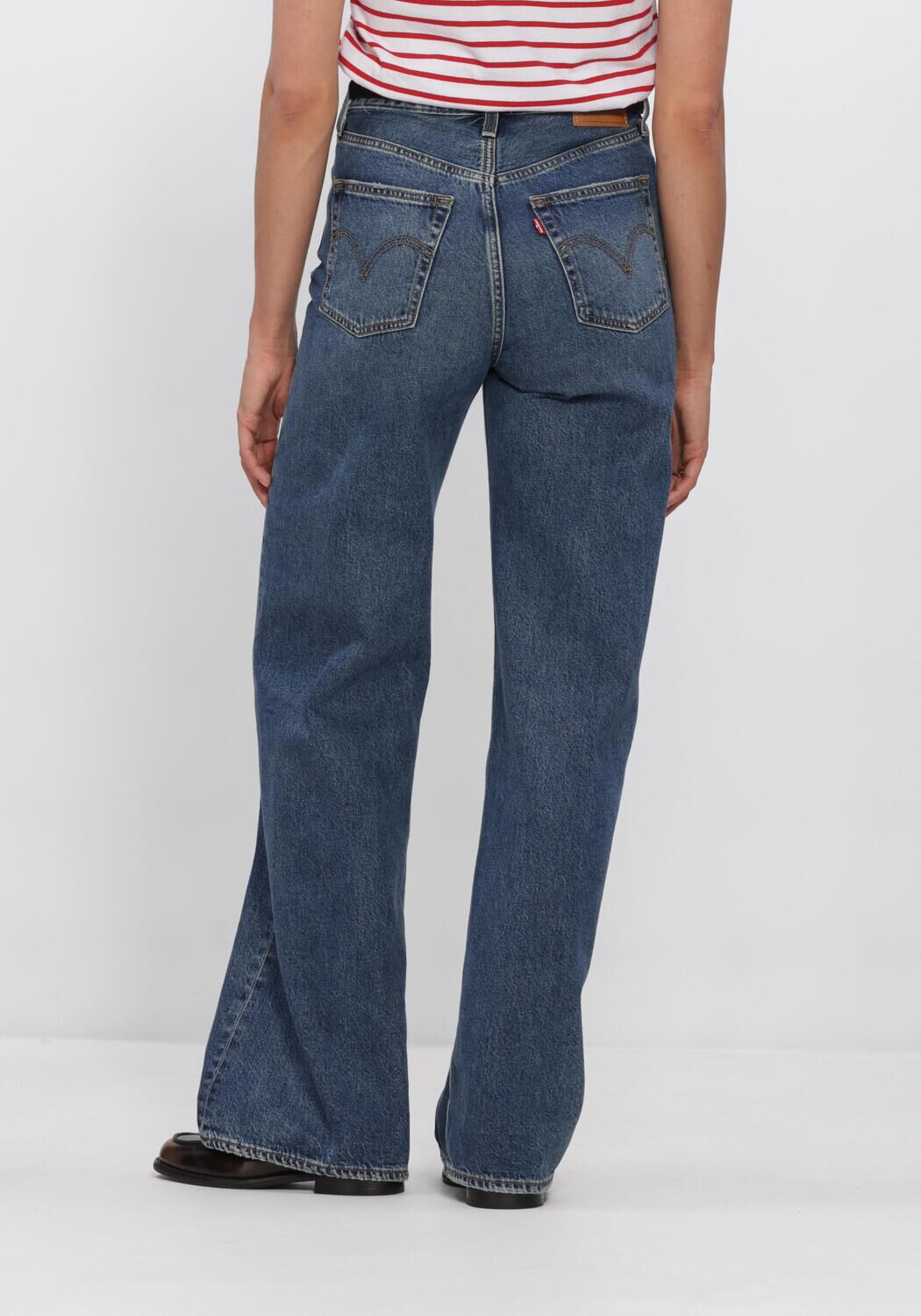 Blauwe LEVI'S Wide jeans RIBCAGE WIDE LEG H223 - large