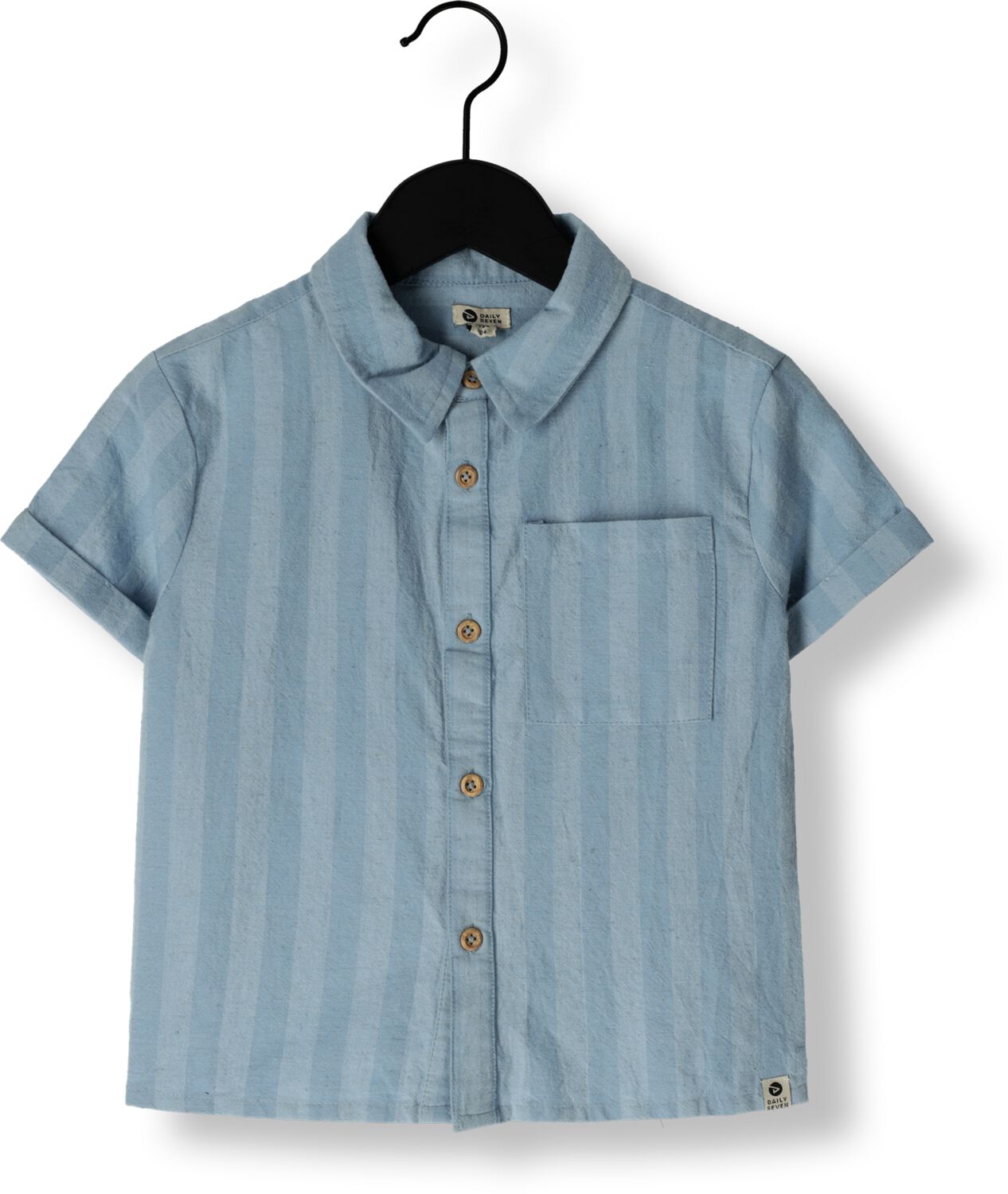 DAILY7 Jongens Polo's & T-shirts Shirt Striped Lichtblauw