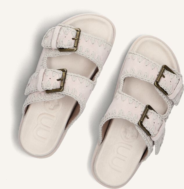 Grijze MOU Slippers LOW BIO SANDAL 2BUCKLES MONOCH Grijze MOU Slippers LOW BIO SANDAL 2BUCKLES MONOCH - large