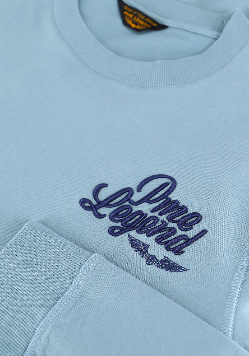 Blauwe PME LEGEND Sweater LONG SLEEVE R-NECK FINE TERRY - large