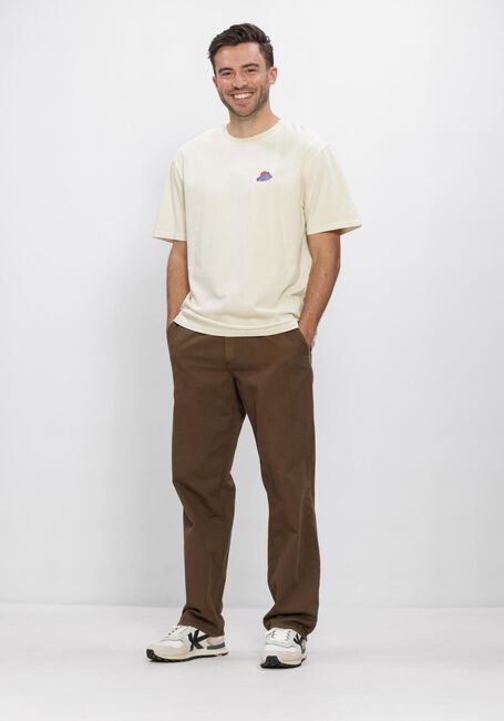 Ecru ANERKJENDT T-shirt AKVILLADS MOUNTAIN SS TEE - large