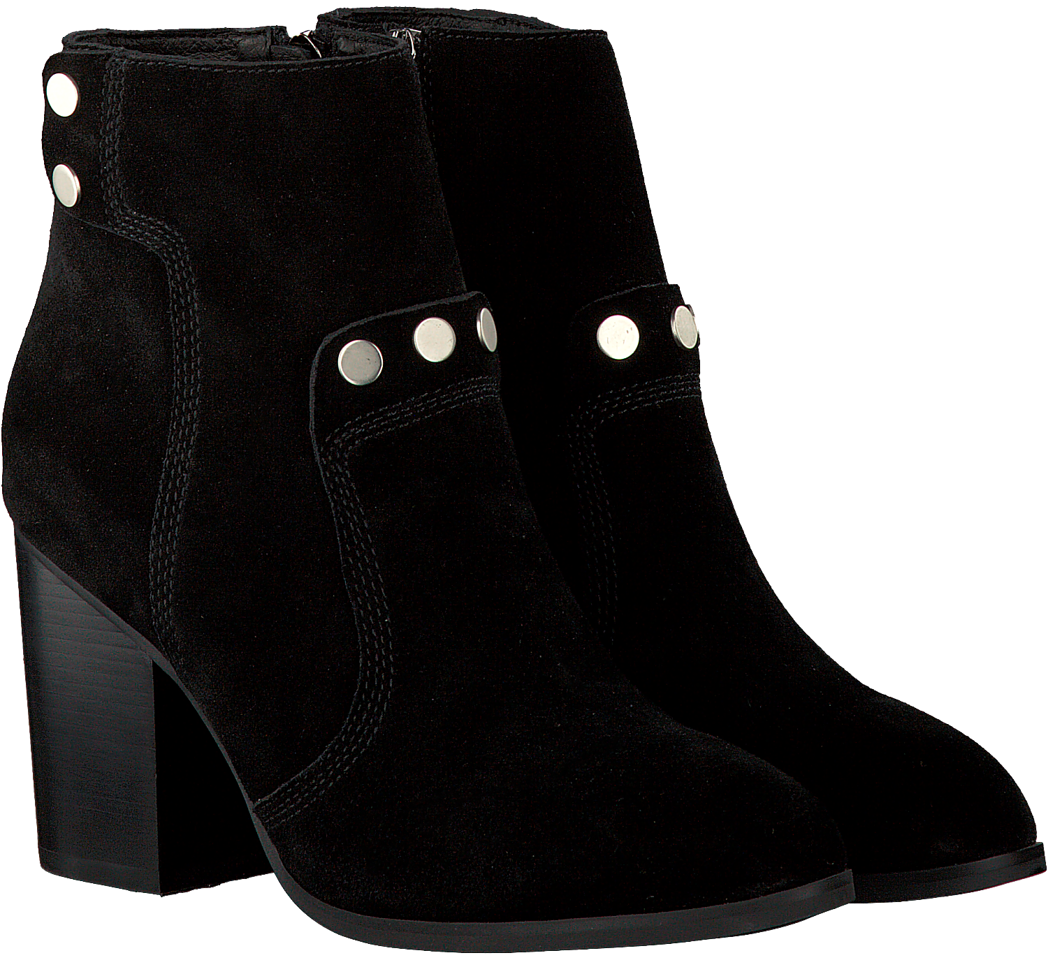 Zwarte LOLA CRUZ Enkellaarsjes BOTIN CON DETALLE DE REMANCHE Zwarte LOLA CRUZ Enkellaarsjes BOTIN CON DETALLE DE REMANCHE