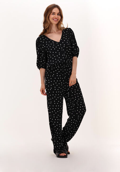 Zwarte MODSTRÖM Wijde broek RIDDER PRINT PANTS - large