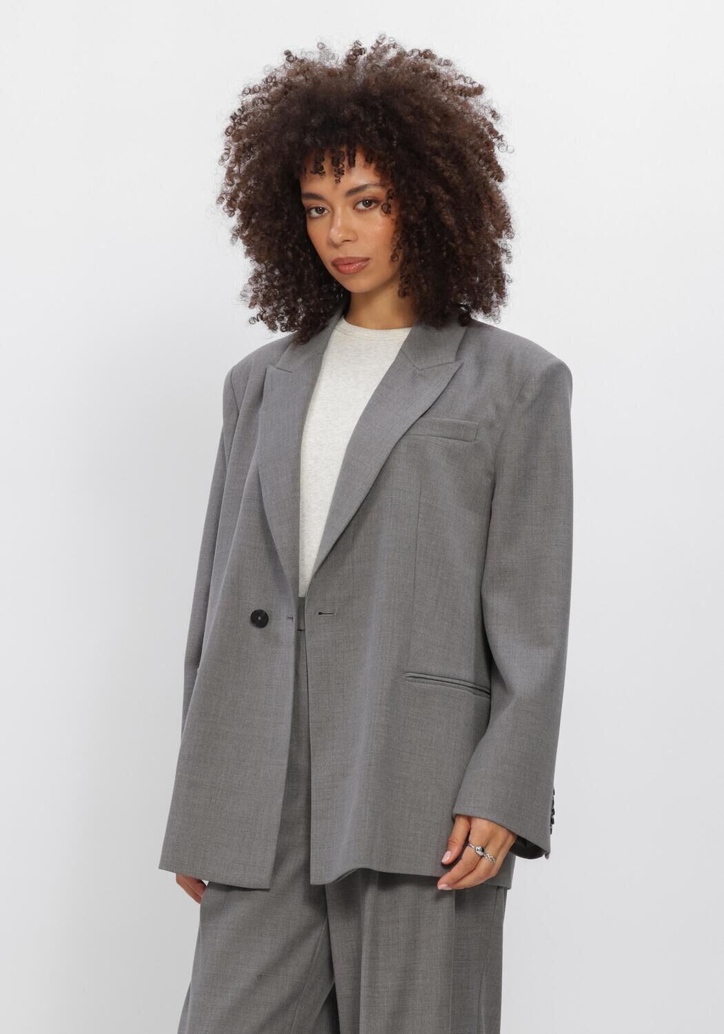 DANTE6 Dames Blazers Bolton Wrap Blazer Grijs