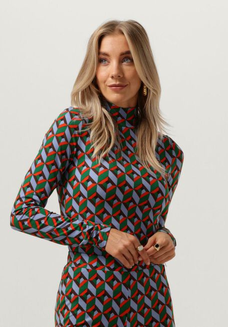 Multi COLOURFUL REBEL Tops & T-shirts NEYO GRAPHIC PEACHED TURTLENECK TOP - large