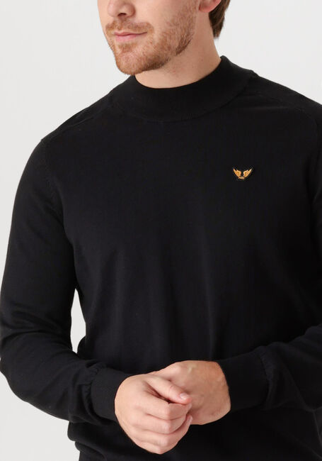 Zwarte PME LEGEND Truien/vesten MOCK NECK COTTON KNIT - large
