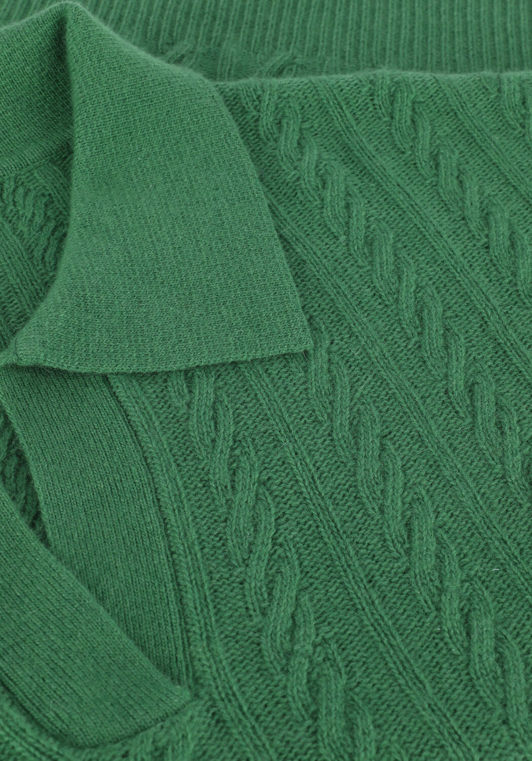 Groene BELLAMY Trui MY POLO CABLE - large