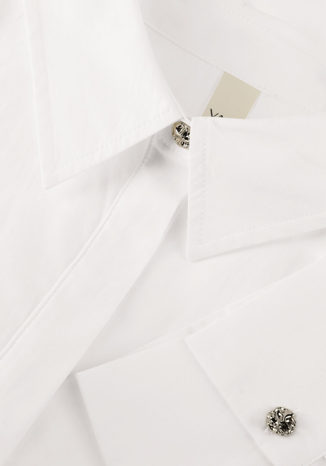 Witte Y.A.S. Blouses YASANERA LS SHORT SHIRT - large