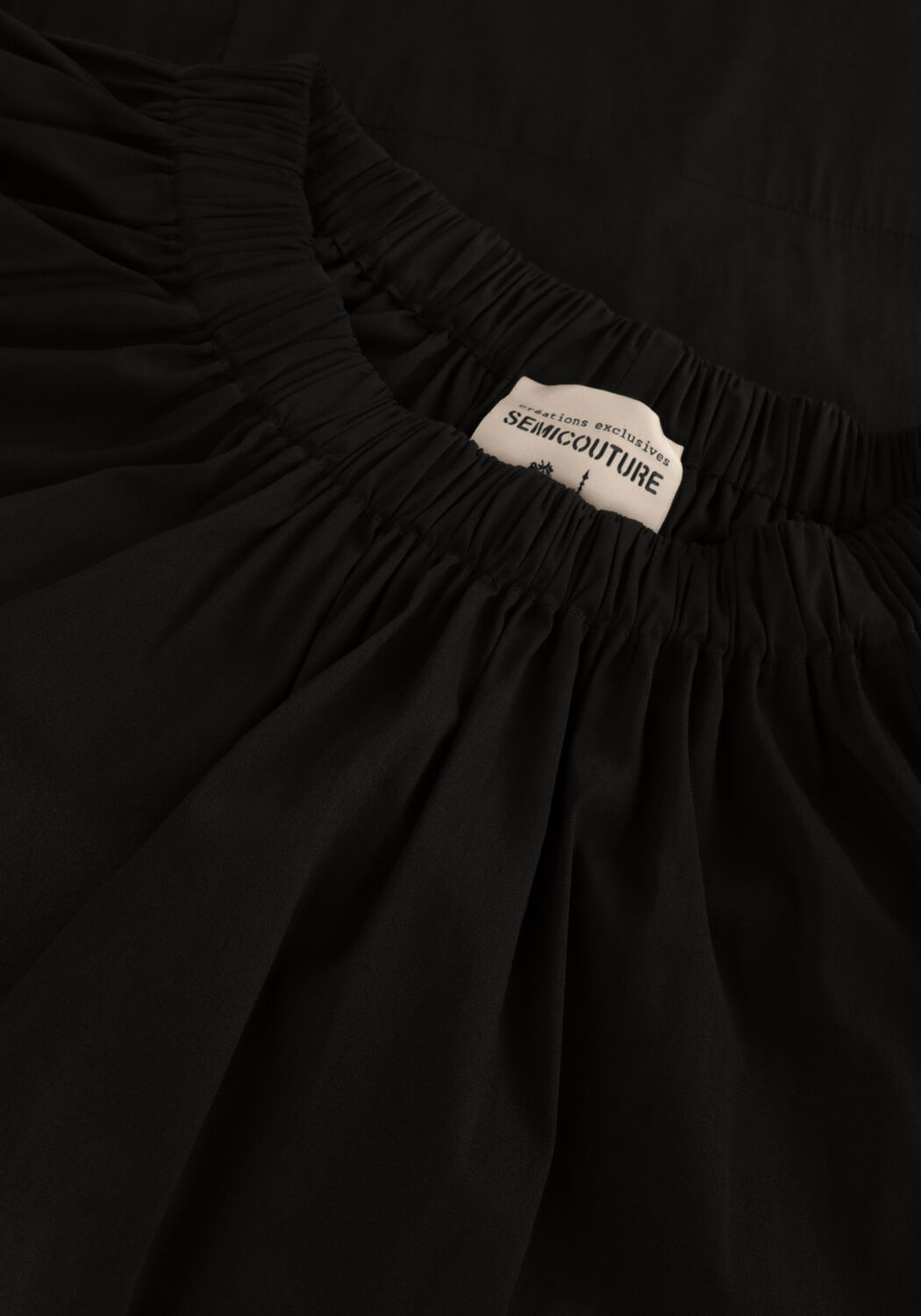 Zwarte SEMICOUTURE Mini jurk S4SK26 DRESS - large