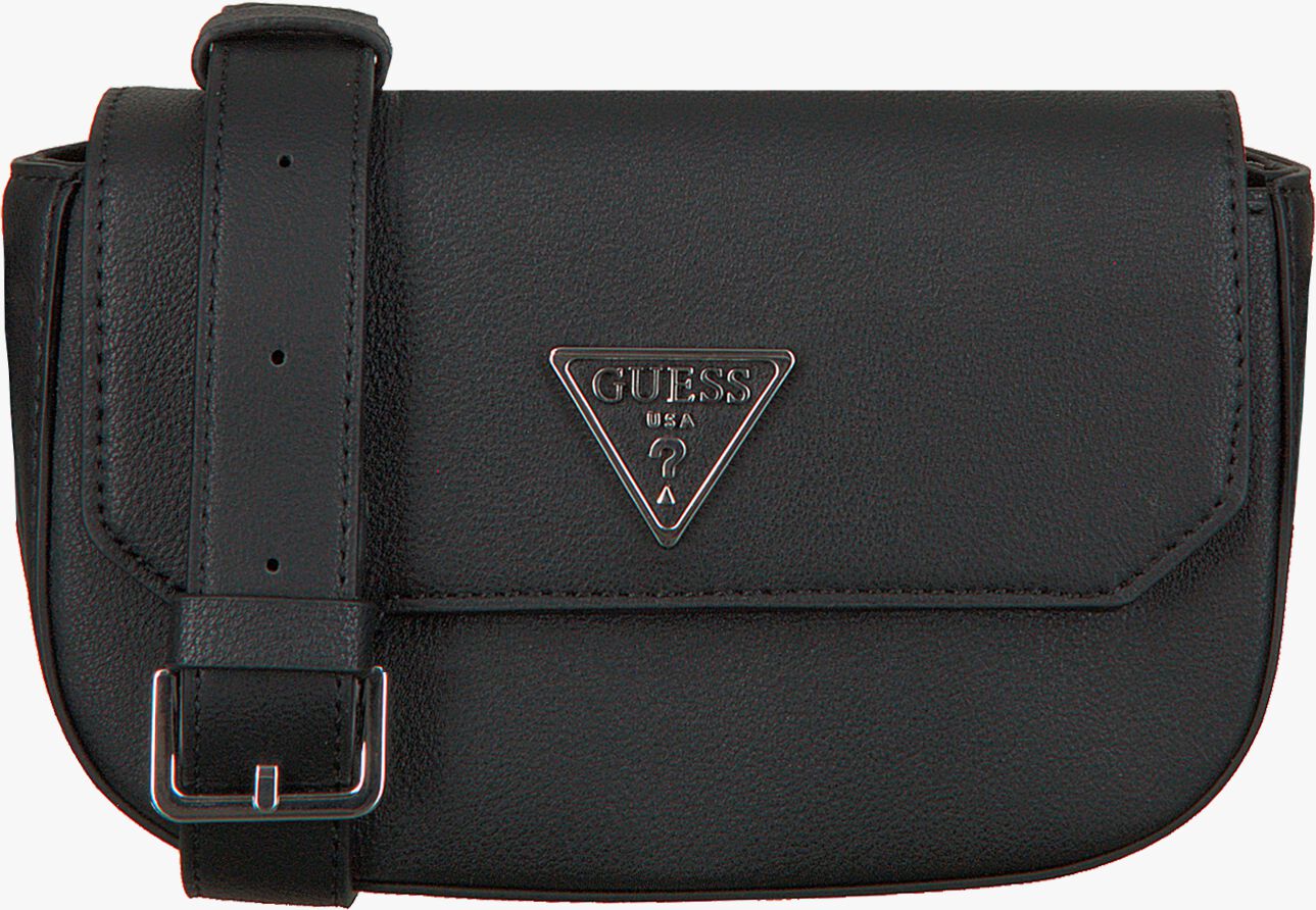 Zwarte GUESS Schoudertas AMBROSE MINI CROSSBODY FLAP Omoda