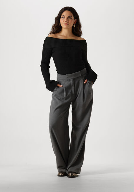 Zwarte ENVII Top ENTOPO O-S LS KNIT 5253 - large