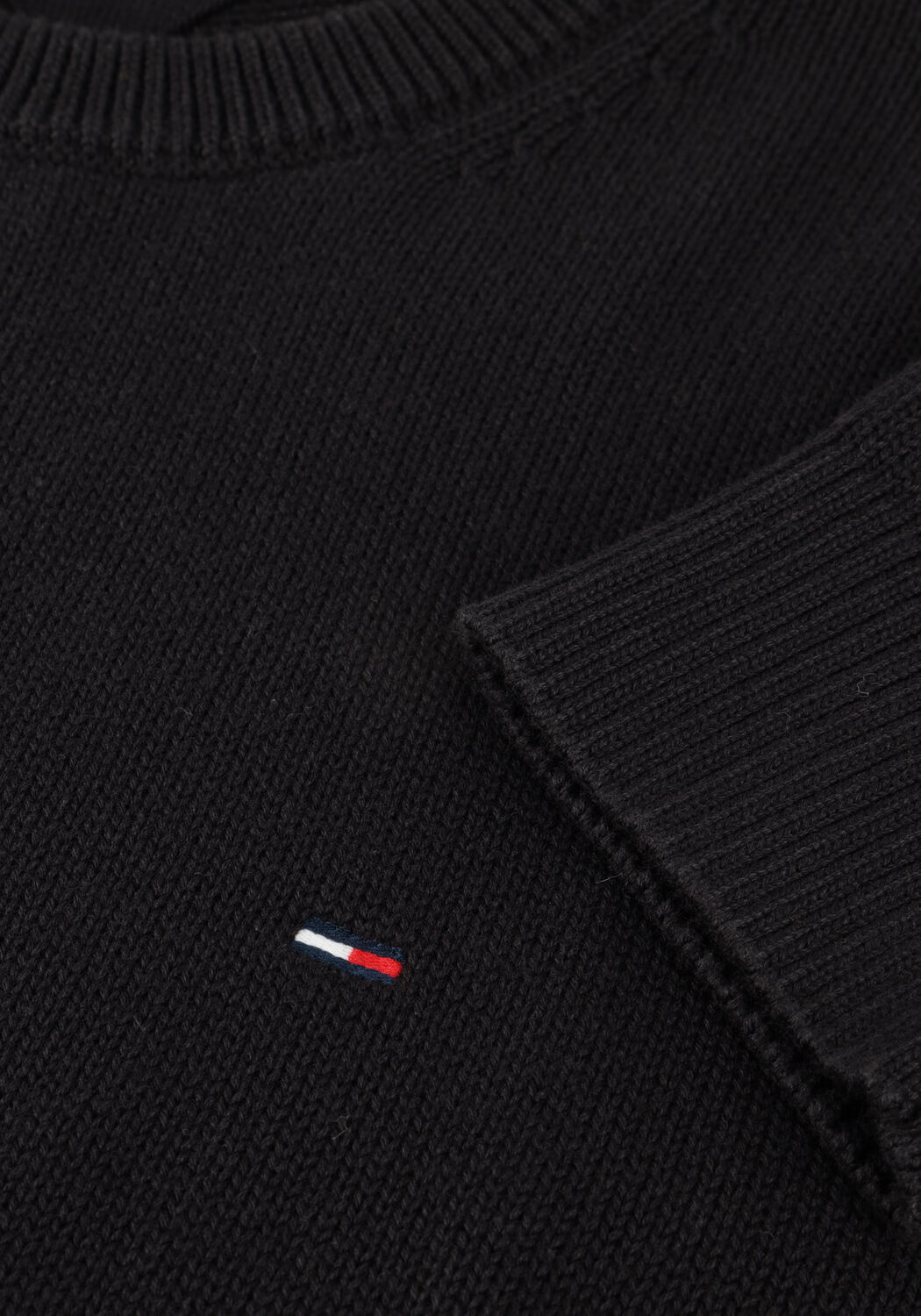 Zwarte TOMMY JEANS Trui TJM SLIM ESS SWEATER EXTS - large