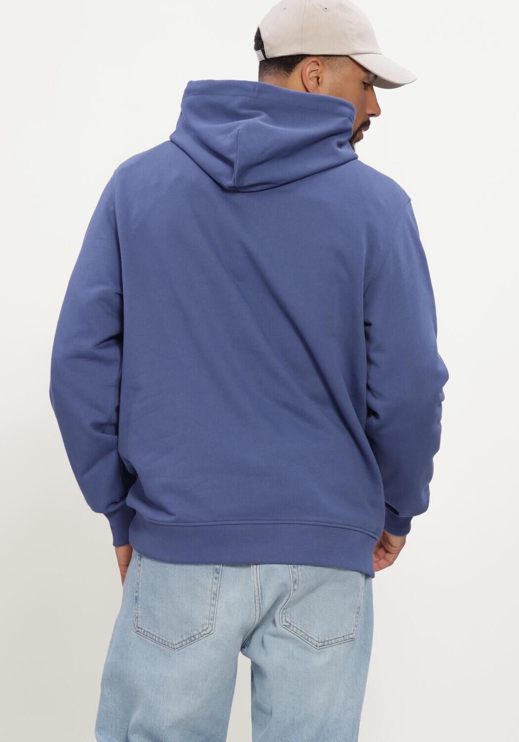 Blauwe TOMMY JEANS Sweater TJM REG BADGE HOODIE EXT - large