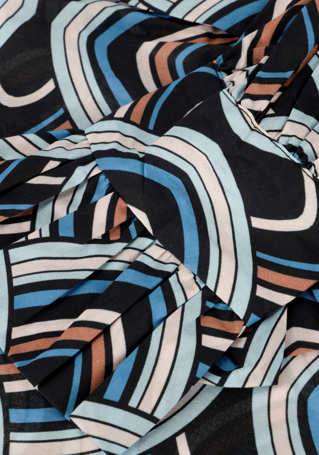 Blauwe DEA KUDIBAL Blouses MIMI NS (CO) - SHIRT WITH RUFFLES - large