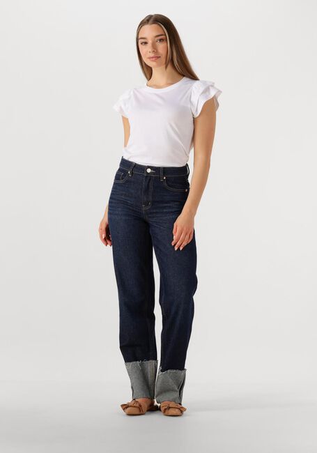 Witte SELECTED FEMME T-shirt SLFCAMILA SS RUFFLE TEE - large