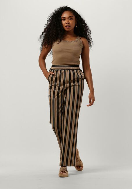 Bruine ROSEMUNDE Top SILK TOP W/ LACE - large