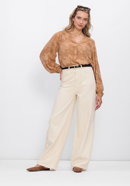 Bruine AAIKO Tops & T-shirts ALANA CHIFFON PES 509 - large