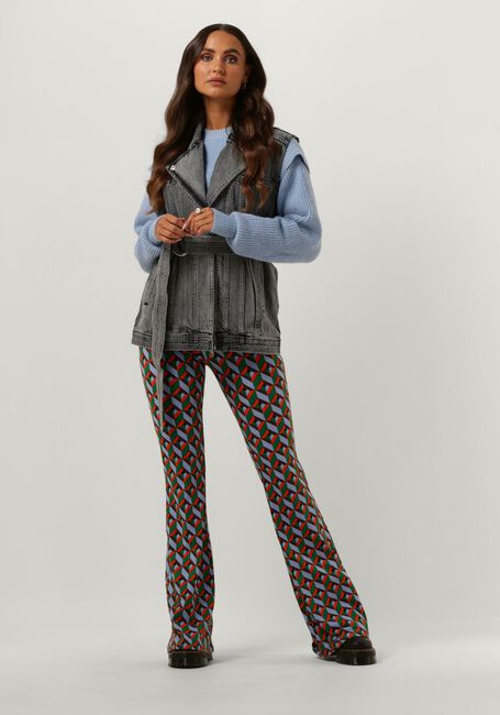 Grijze COLOURFUL REBEL Gilet YALOU DENIM GILET - large