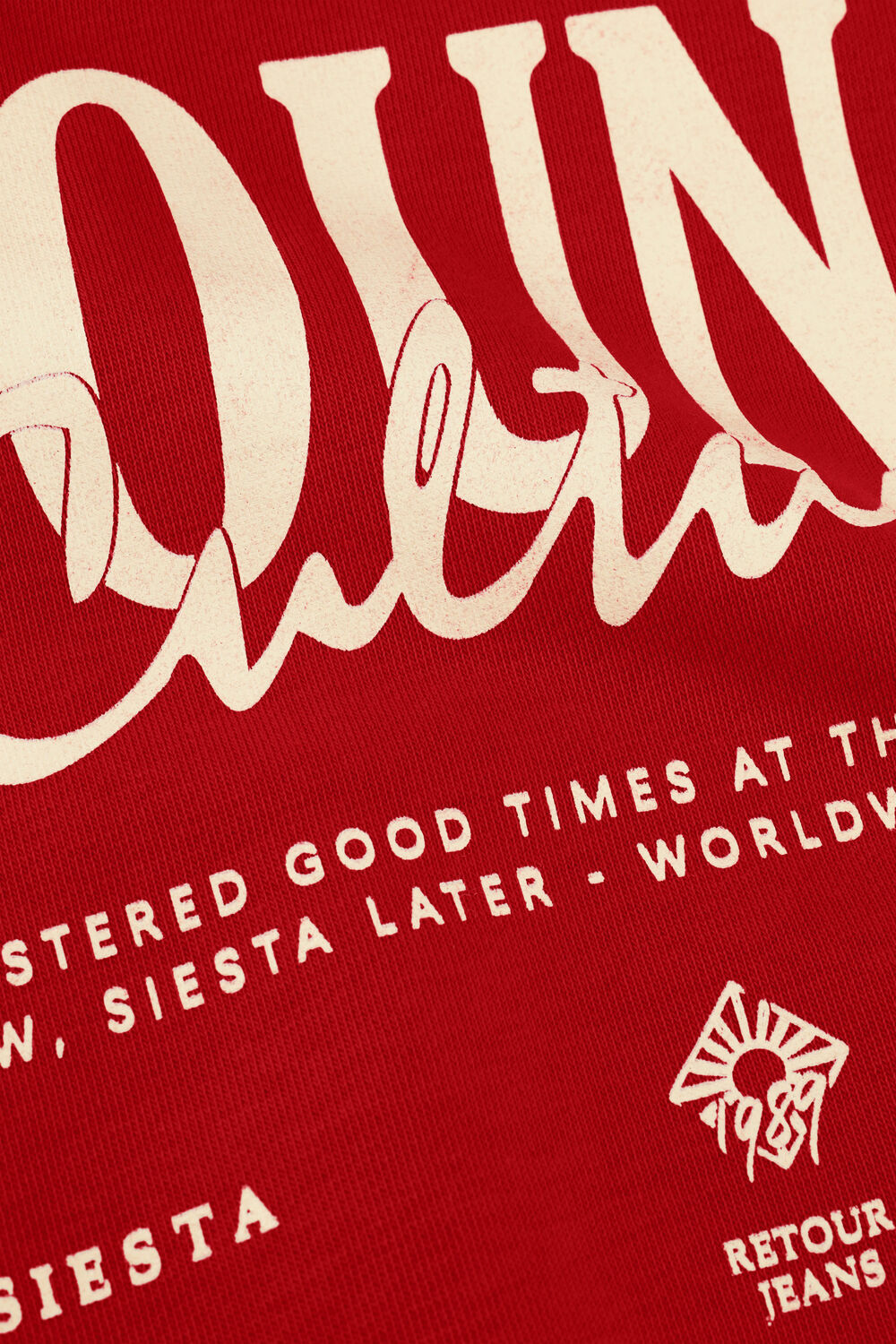 Rode RETOUR Sweater MARIJN - large