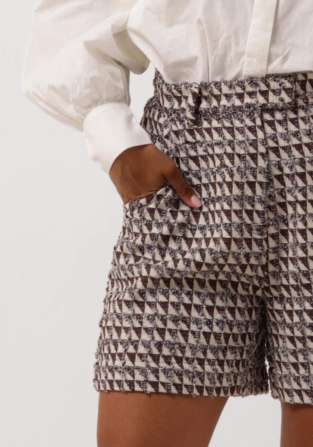 MINUS Dames Broeken Amaya Shorts Bruin