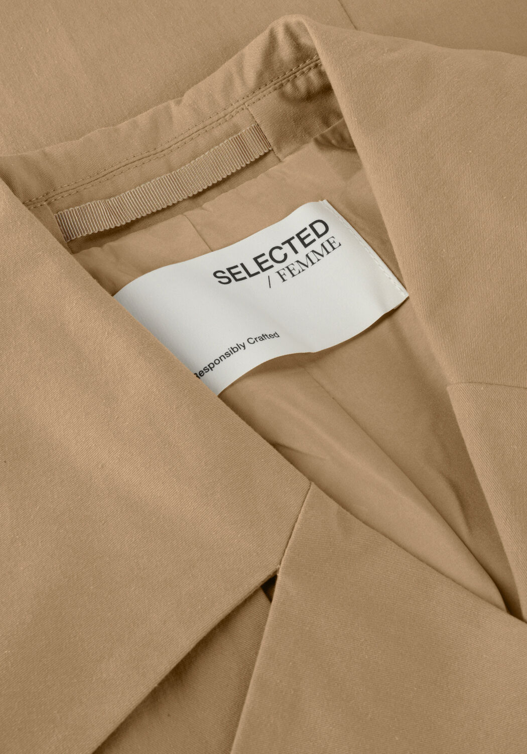 Beige SELECTED WOMEN Trenchcoats SLFSIA TRENCH COAT B - large