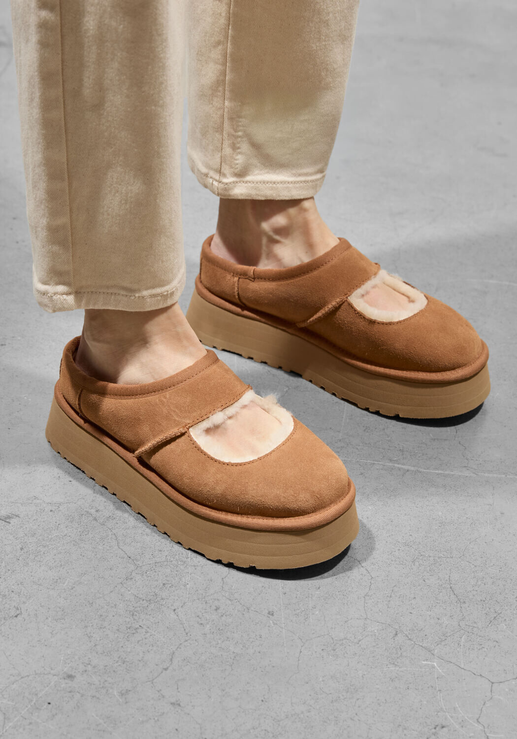 Camel UGG Instappers W BEA MARY JANE - medium