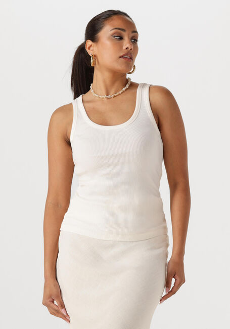 Witte SELECTED FEMME Top SLFANNA U-NECK TANK TOP - large
