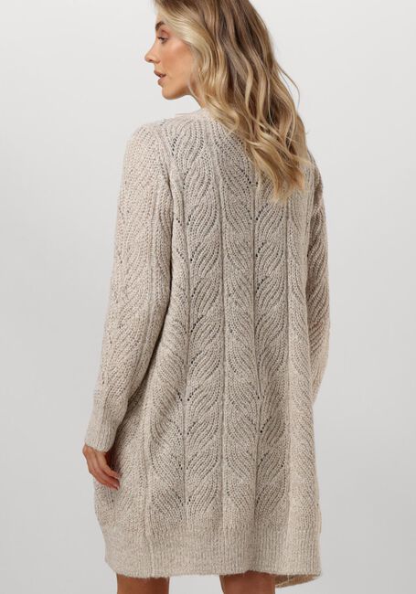 Beige OBJECT Vest OBJNOVA STELLA L/S KNIT CARDIGAN - large