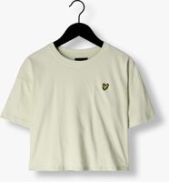 Groene LYLE & SCOTT T-shirt BOXY SS W/B LENGHT TEE - medium