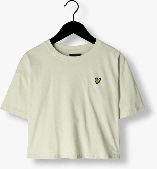Groene LYLE & SCOTT T-shirt BOXY SS W/B LENGHT TEE - large