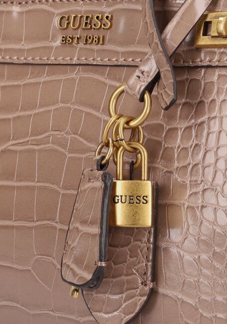Beige GUESS Handtas KATEY MINI SATCHEL Beige GUESS Handtas KATEY MINI SATCHEL - large