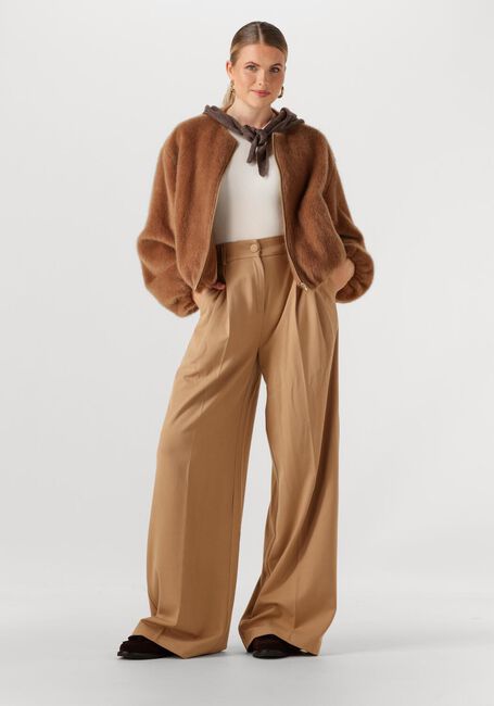 Bruine OMODA ATELIER Faux fur jas OM-JANE JACKET - large