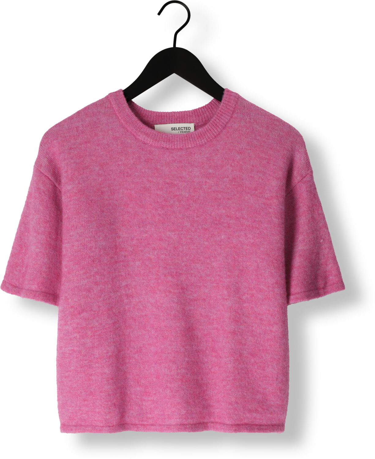 SELECTED FEMME Dames Tops & T-shirts Slfmaline-liliana 2 4 Knit O-neck Roze
