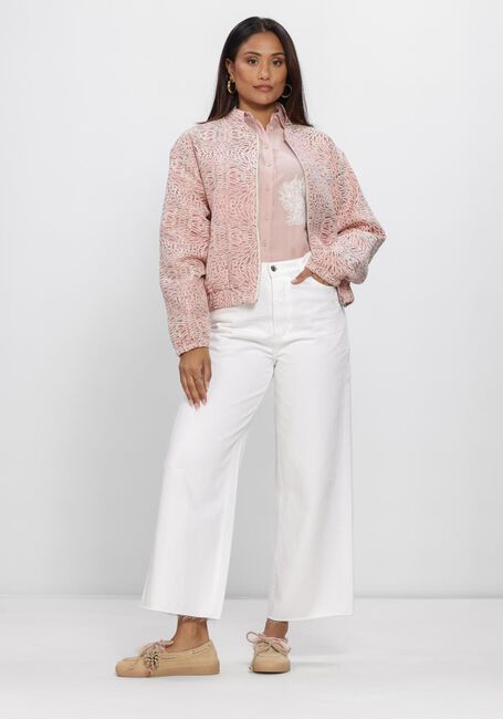 Lichtroze JANSEN AMSTERDAM Blouses RAELLA BLOUSE AE 701 3/4 SLEEVE EMBROIDERY - large