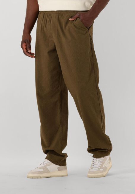 Khaki FORÉT Chino CALM SEERSUCKER PANT - large