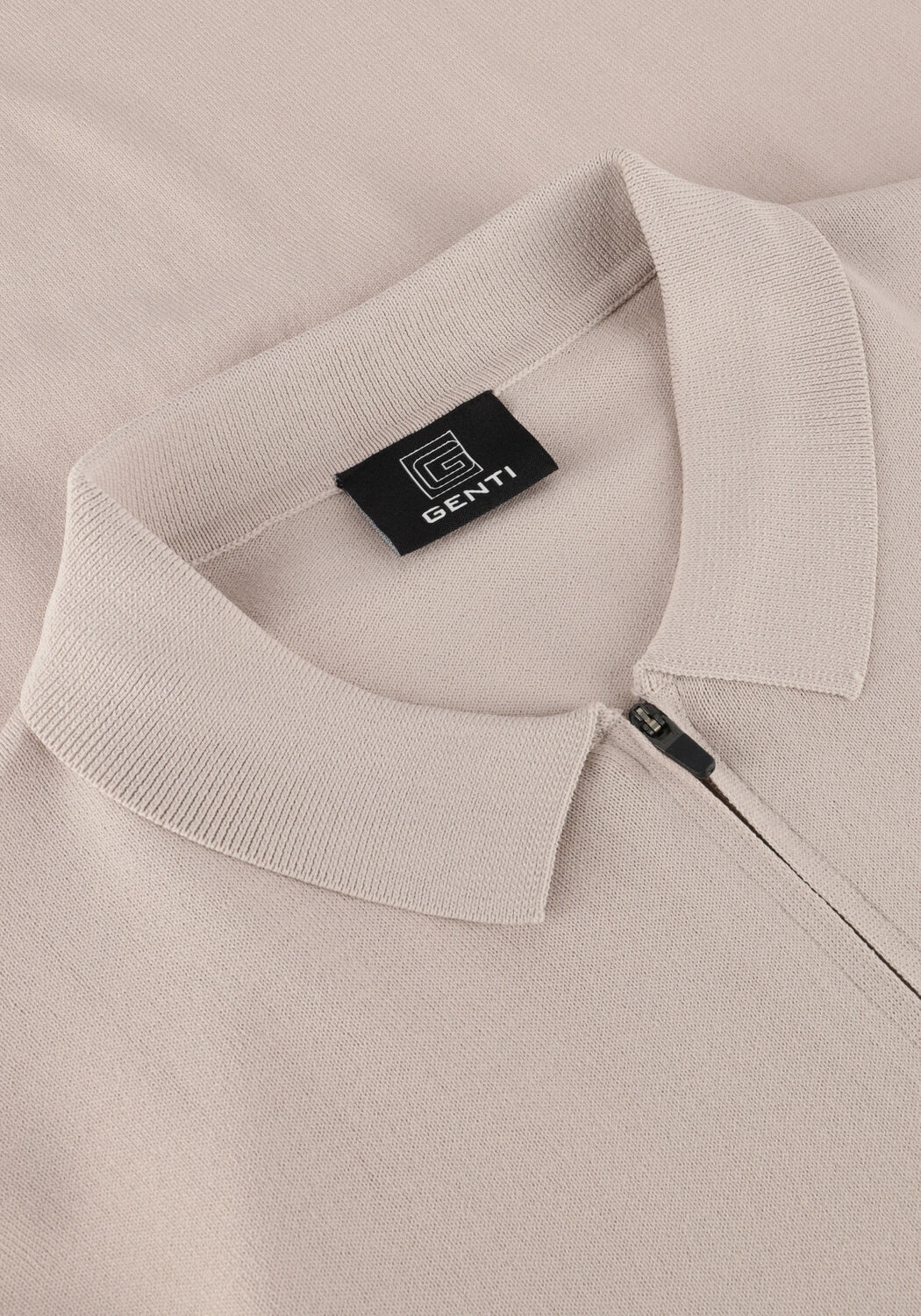 Beige GENTI Polo POLO ZIP SS K2053-1260 - large