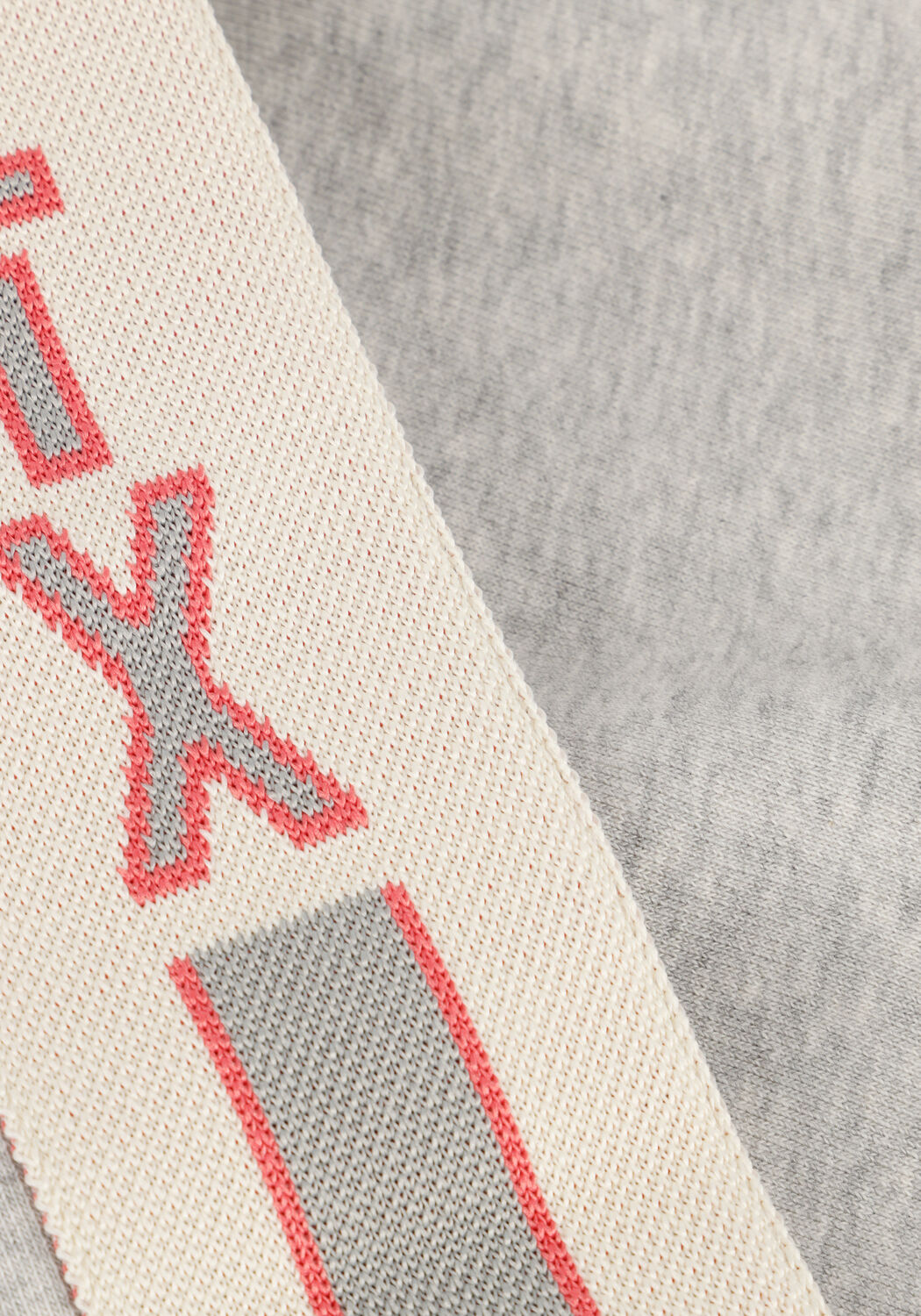 Grijze ALIX THE LABEL Sweater LADIES KNITTED STRIPE TAPE SWEATER - large