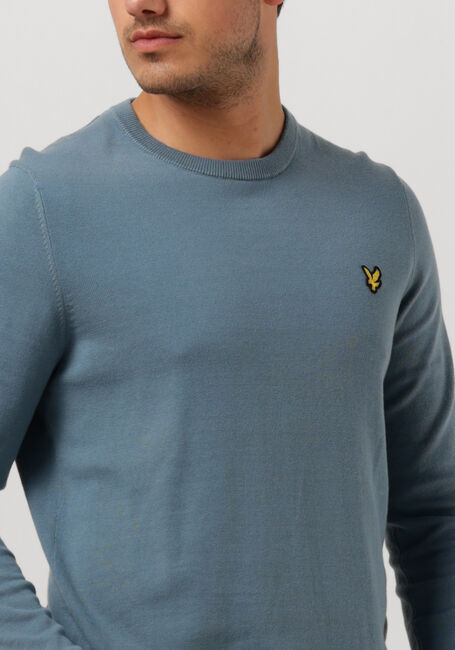 Blauwe LYLE & SCOTT T-shirt COTTON CREW NECK JUMPER - large