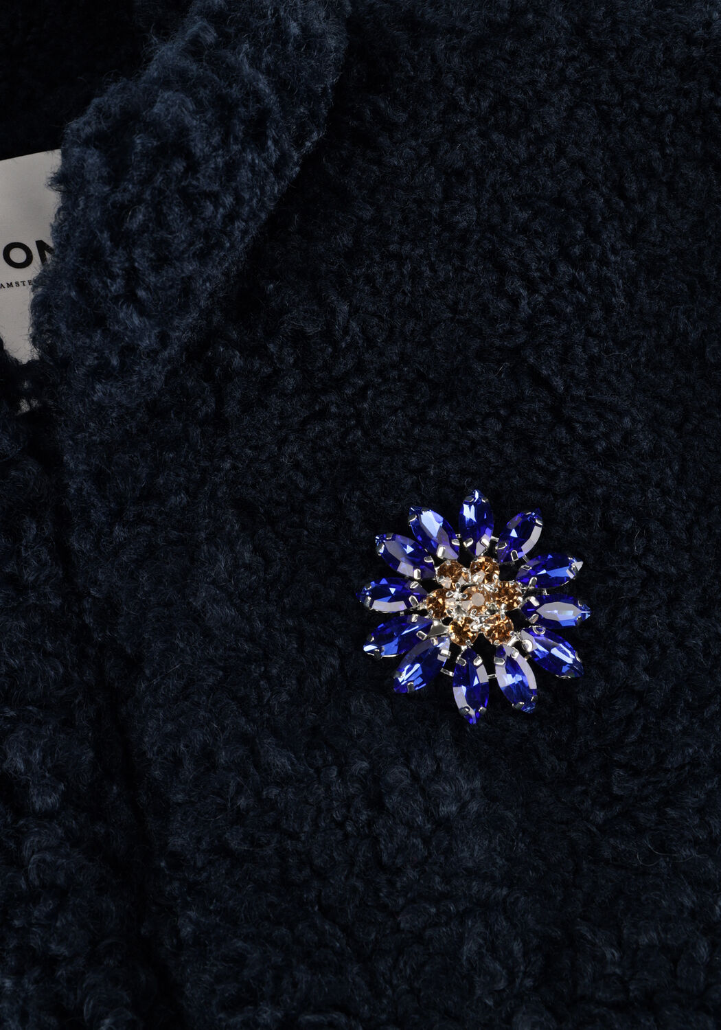 Blauwe POM AMSTERDAM Gilet GILET - TEDDY LOVE - large