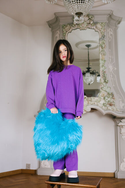 Paarse DAILY BRAT Sweater PEPPY GLITTER SWEATER - large