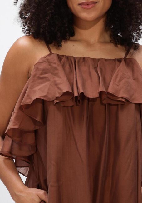 Bruine DEVOTION Maxi jurk AURA - large