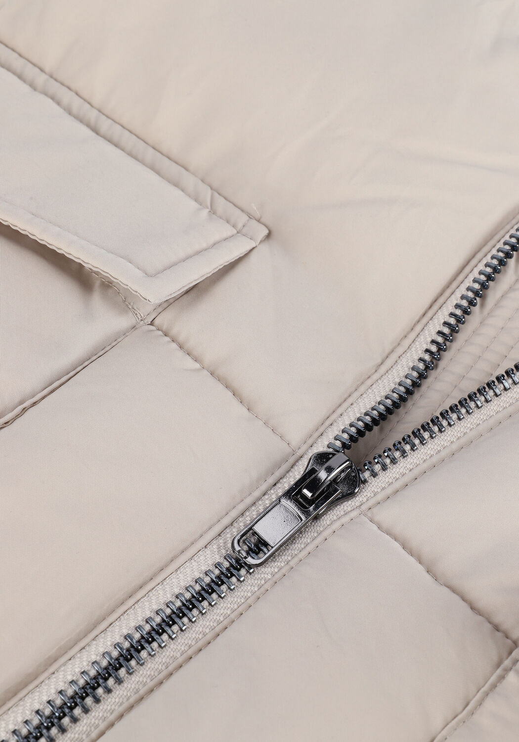 Beige OBJECT Gewatteerde jas OBJZHANNA L/S LONG JACKET NOOS - large