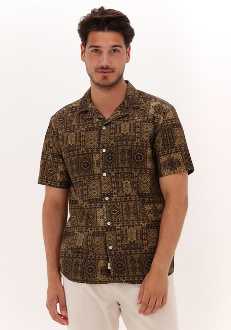 Groene ANERKJENDT Casual overhemd AKLEO POPLIN AOP SHIRT - large