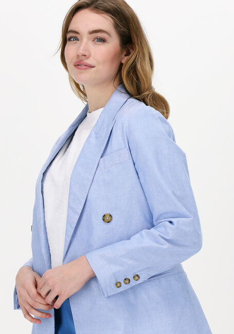 Blauwe 10DAYS Blazer OXFORD BLAZER - large