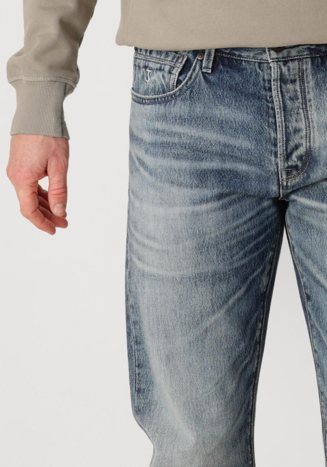 BUTCHER OF BLUE Heren Jeans Stockton Straight Redding Med Blauw
